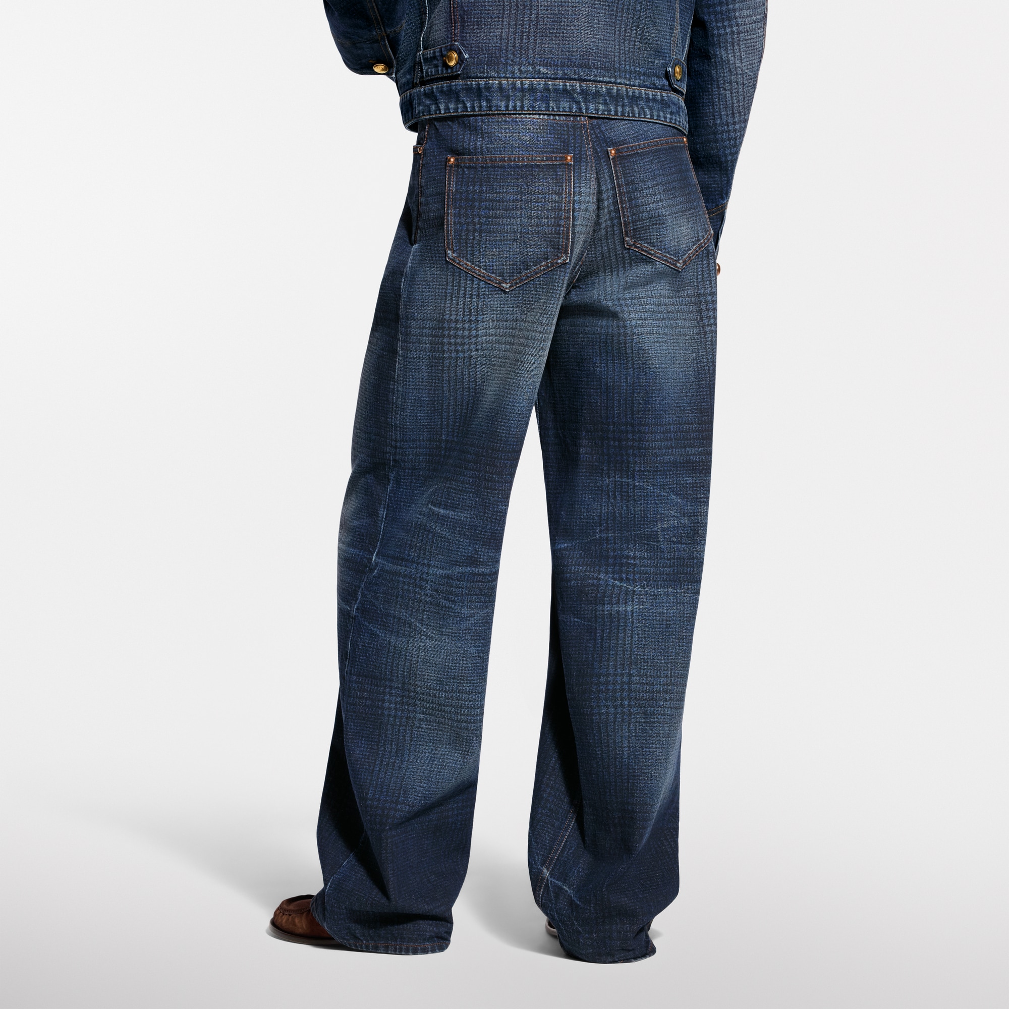 Printed Wide Leg Denim Pants - New - For Men | LOUIS VUITTON ®